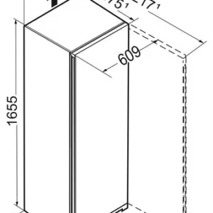 LIEBHERR FNe5006, 238 liter, 165 cm hoog