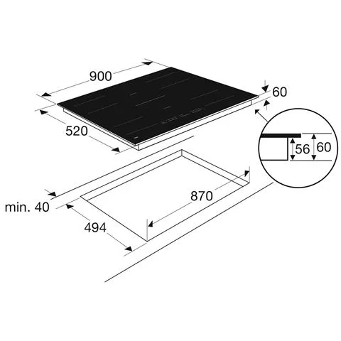 PELGRIM IK3093 INDUCTIE 90CM BREED - Afbeelding 3