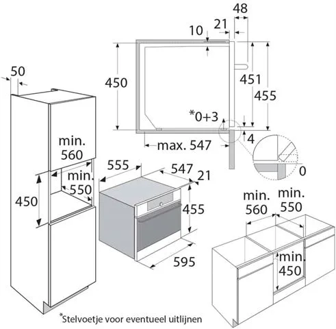 PELGRIM MAC834MAT OVEN/MAGNETRON 45cm - Afbeelding 3