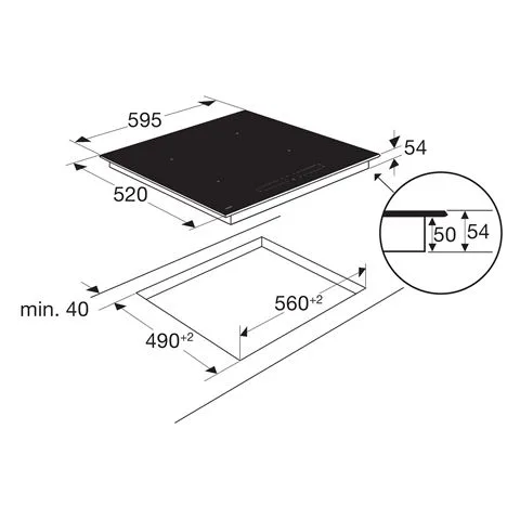 Pelgrim IK4064F 4-pits inductie 1 of 2 fasen - Afbeelding 2