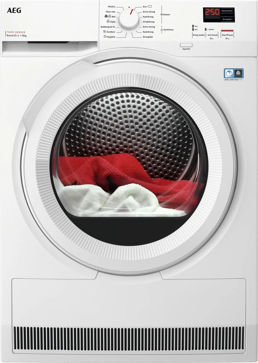 AEG TR71800 8 kg. warmtepomp  € 50,-- cashback van AEG bij aanschaf tussen 1 maart t/m 14 juni 2026