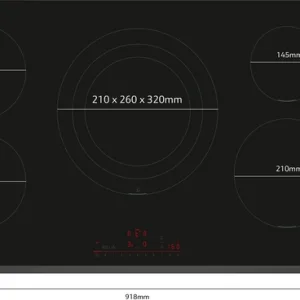 Bosch PIV931HC1E, 90 cm breed, 5-pits