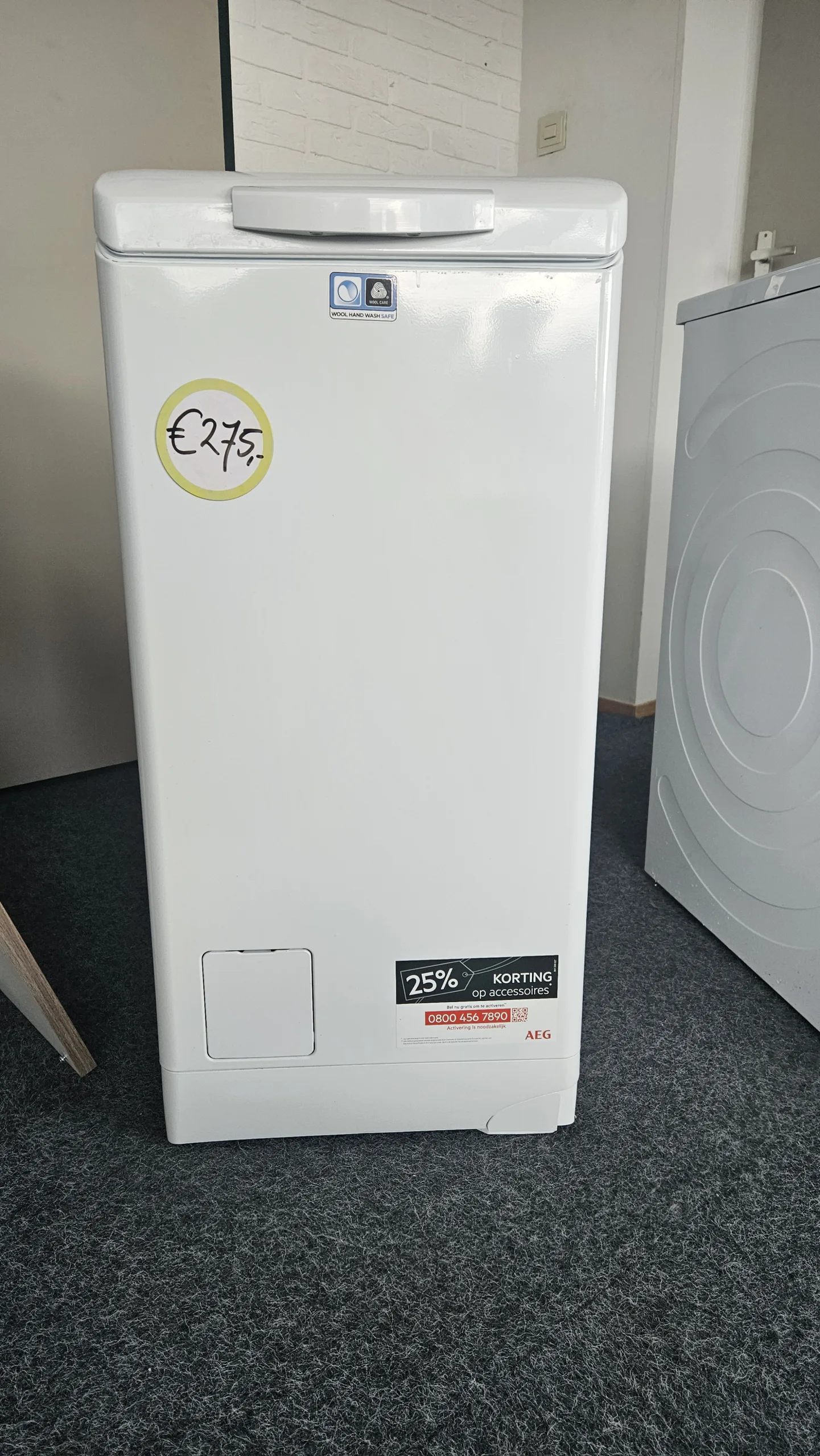 AEG L6TBN62K BOVENLADER! 1200 toeren, 6 kg inhoud