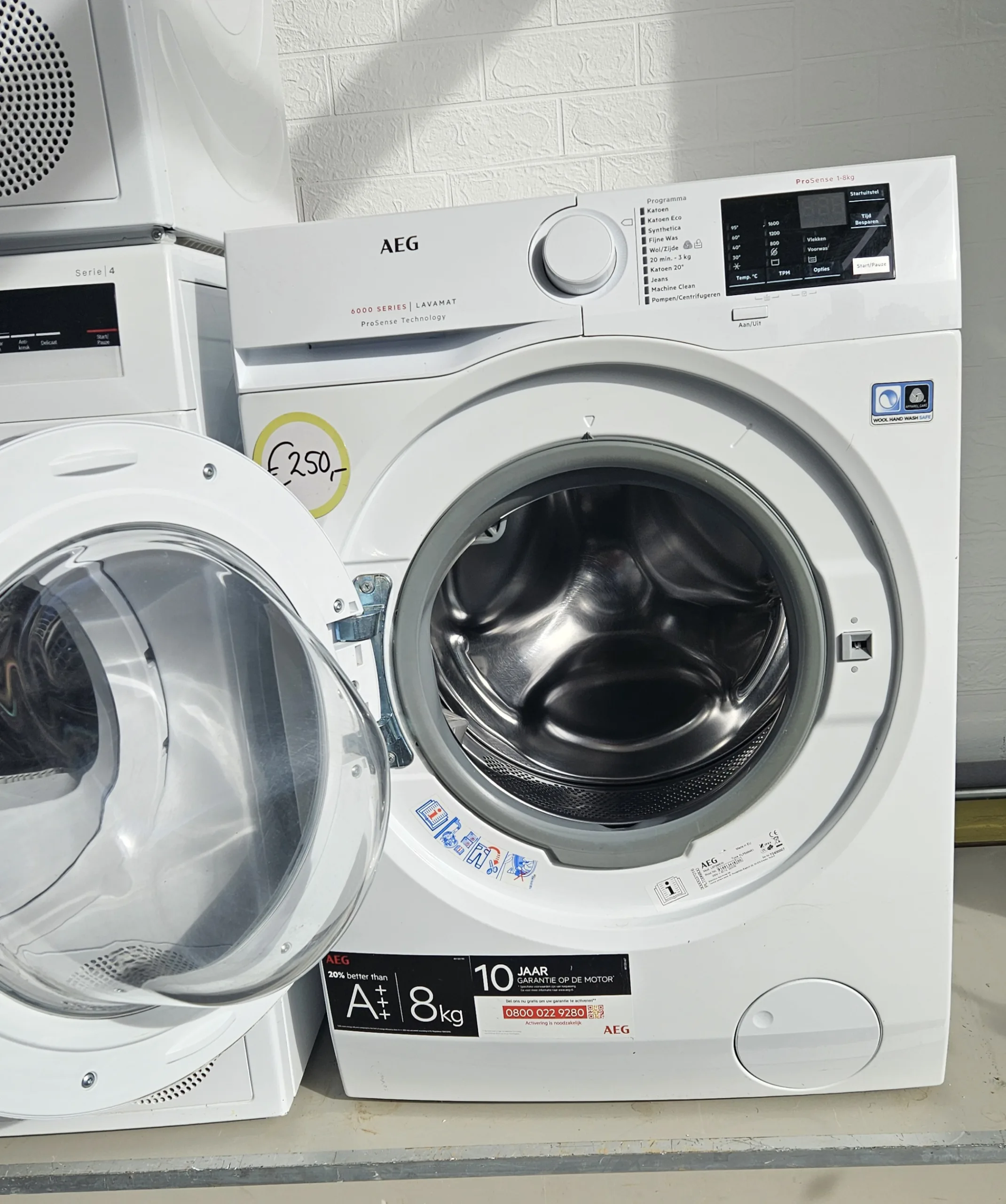 AEG L6FB86IW. 8 kg. inhoud. 1600 toeren - Afbeelding 4