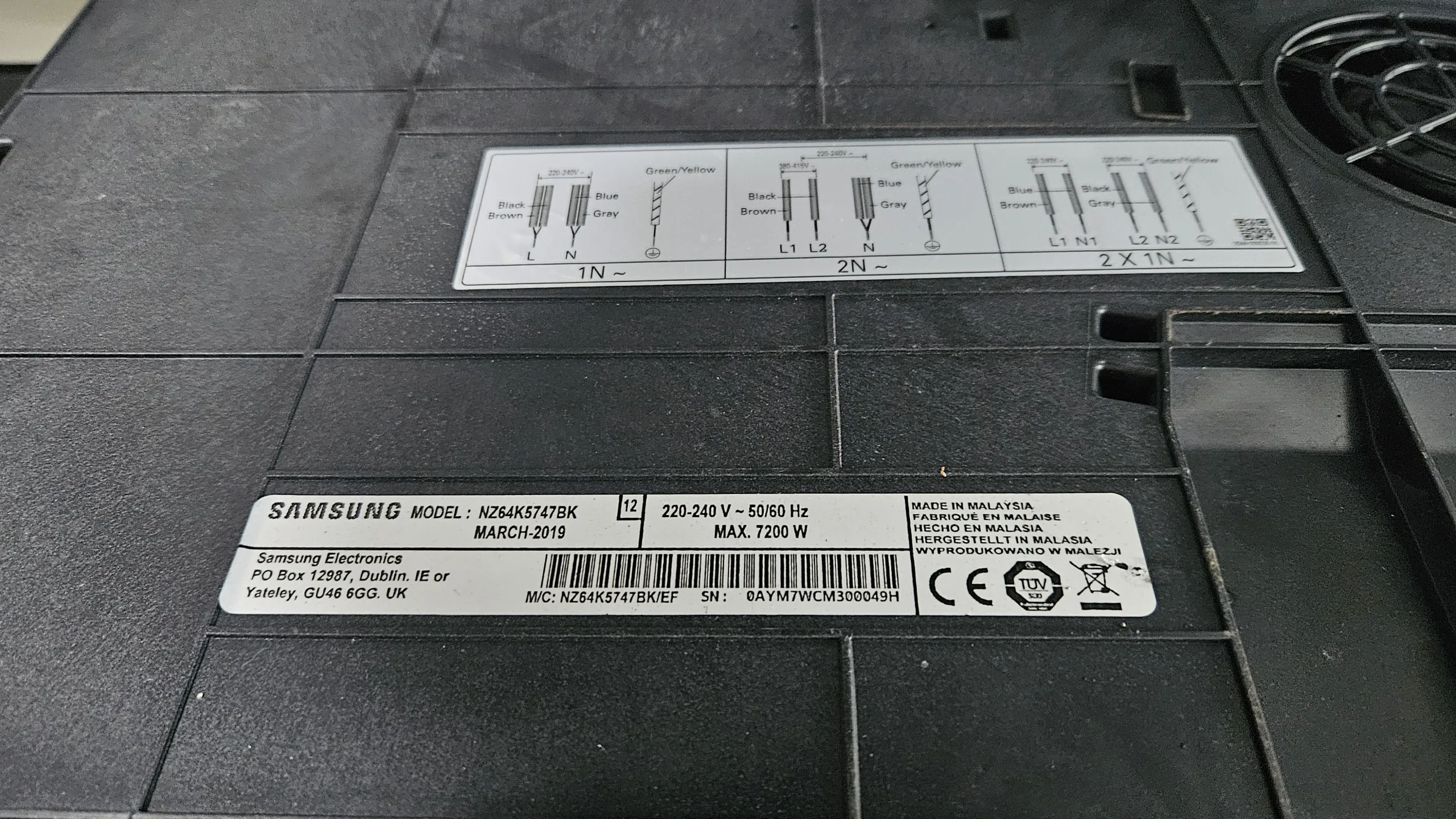 Samsung NZ64K5747BK inductiekookplaat 2-fasen, 60cm. 4 pits - Afbeelding 4