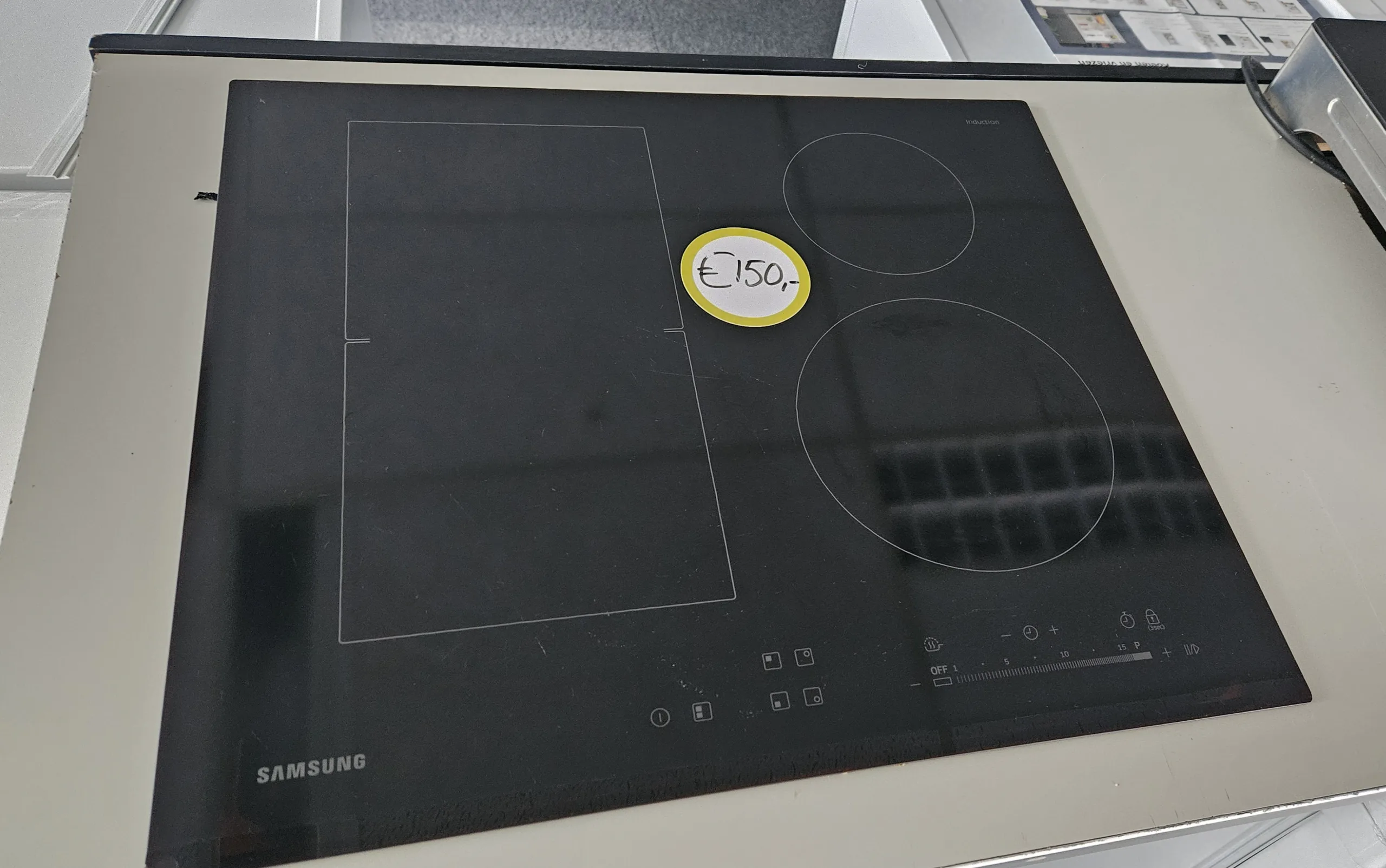 Samsung NZ64K5747BK inductiekookplaat 2-fasen, 60cm. 4 pits