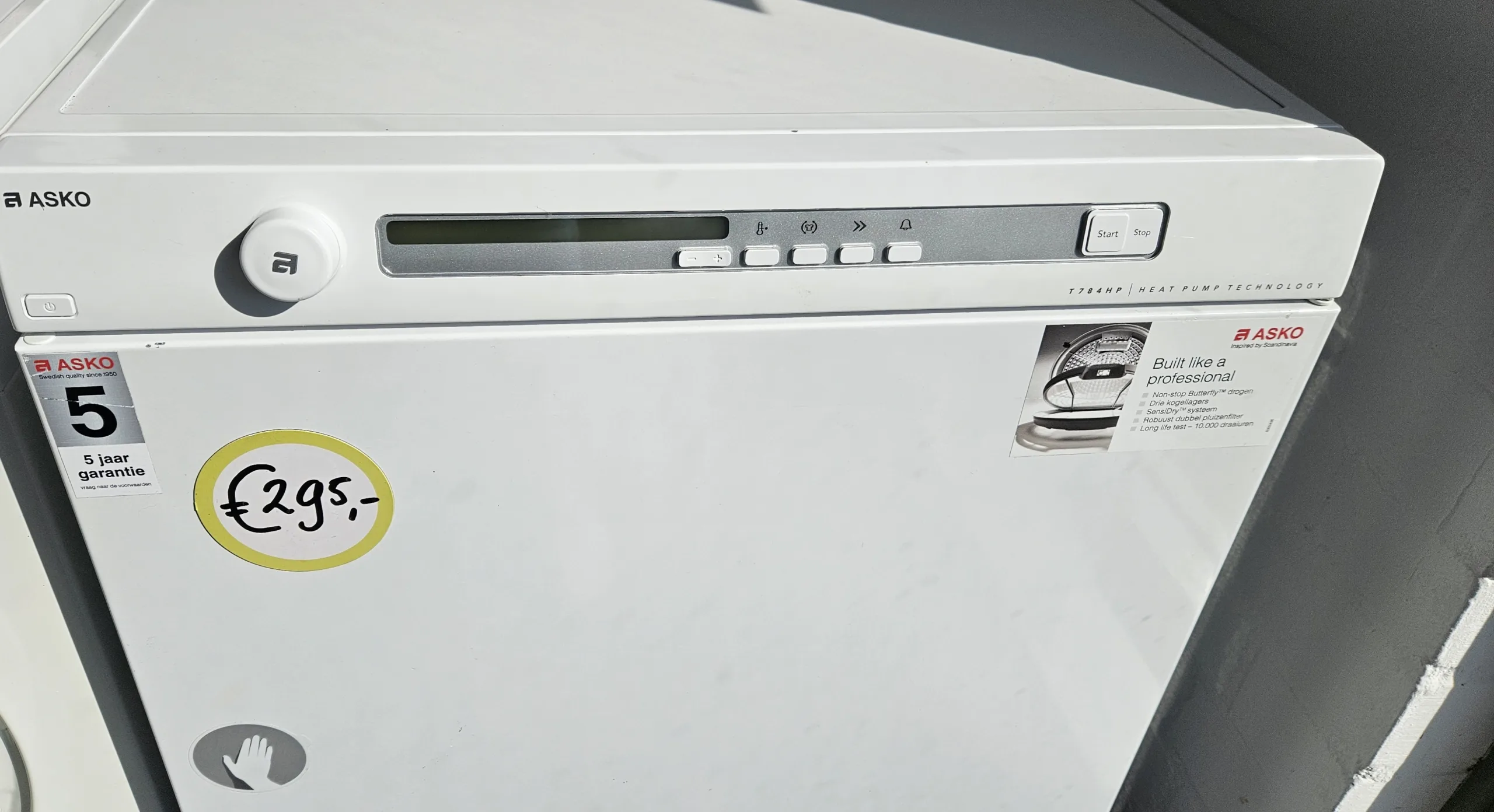 Asko T784HP.W warmtepompdroger, 7 kg. - Afbeelding 2