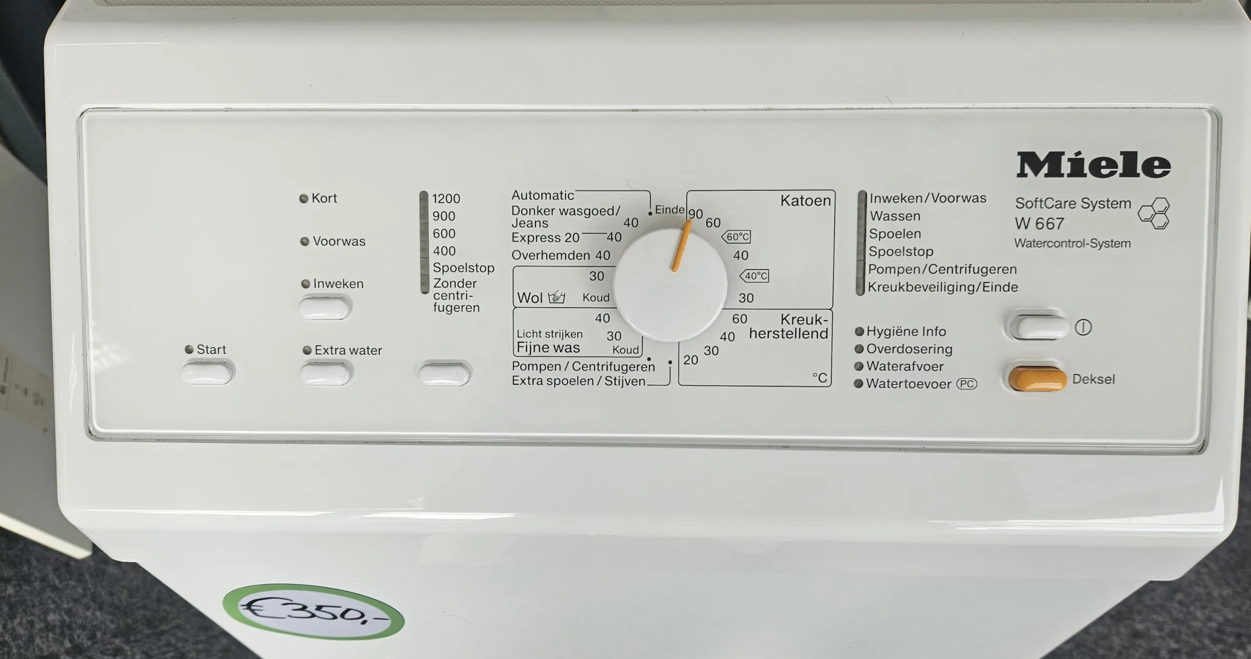 Miele W667WCS bovenlader! 6 kg inhoud 1200 toeren - Afbeelding 4