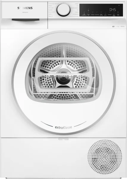 Siemens WQ32J209NL ExtraKlasse warmtepompdroger 9 kg. € 75,-- retour van Bosch bij aanschaf van deze droger uiterlijk 30-11-2026.