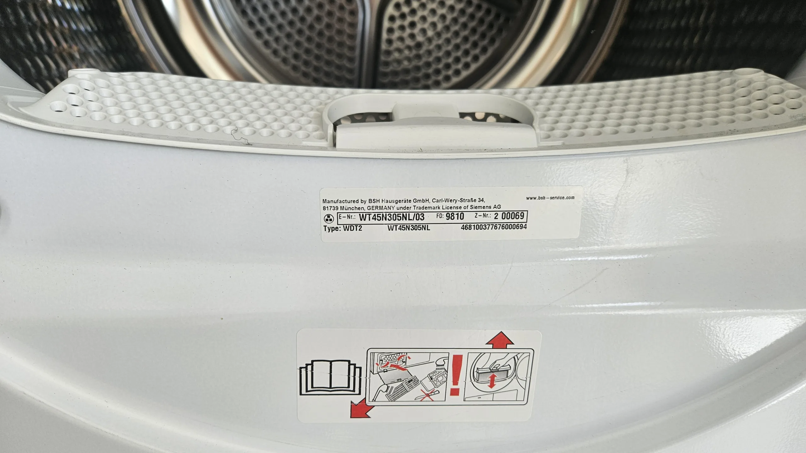 Siemens WT45N305NL condensdroger, 7 kg - Afbeelding 3